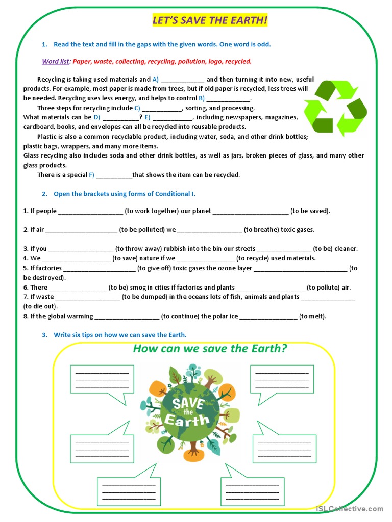 Let's Save The Earth! | PDF | Foreign Language Studies | Science ...