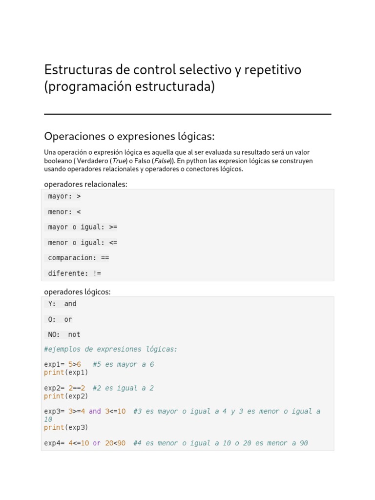 Tutorial programaci n estructurada e importaci n de m dulos pdf
