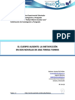 El Cuerpo Ausente La Metaficción en Dos Novelas de Ana Teresa Torres