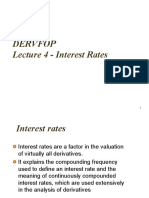 DERVFOP - Lecture 4 (Interest Rates)