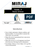 Surveying - Module-8-Theory of Errors
