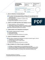 Evaluación Escrita - Trabajos Con Energia Peligrosa