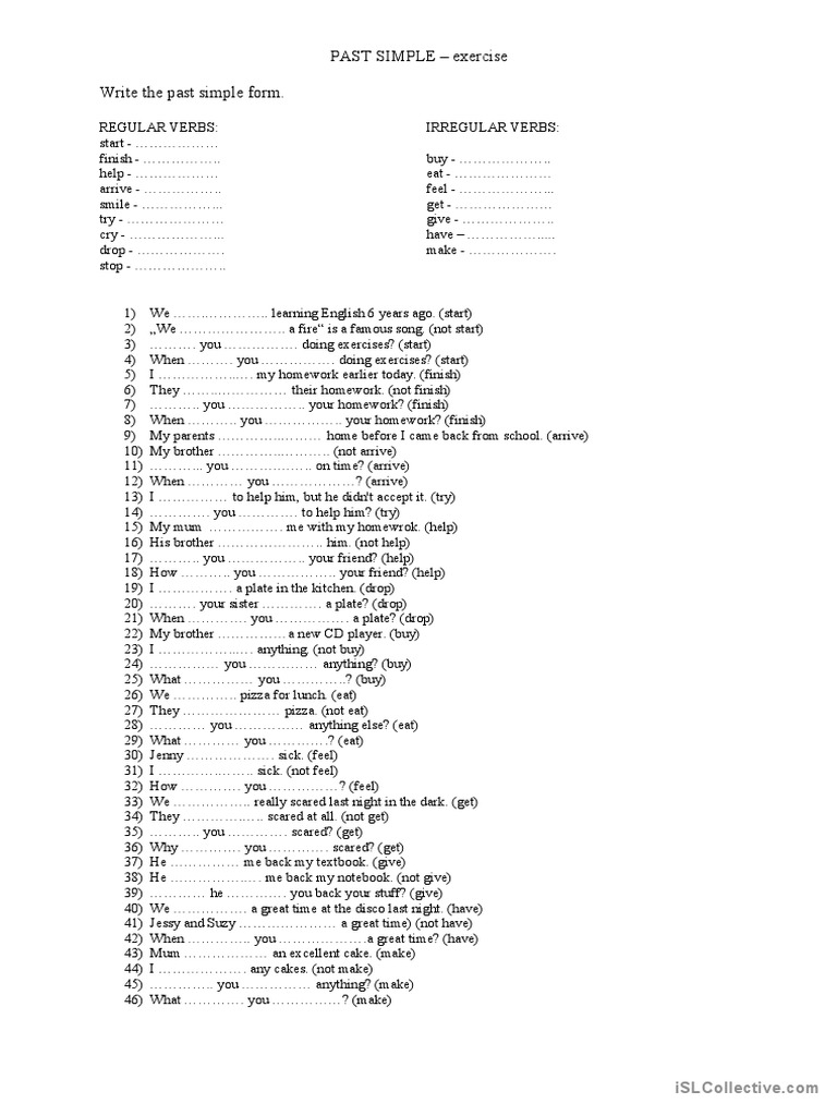 Past Simple | PDF