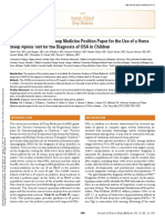 American Academy of Sleep Medicine Position Paper For The Use of A Home Sleep Apnea Test For The Diagnosis of OSA in Children