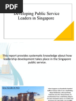 Developing Public Service Leaders in SG