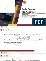 Cyclic Groups (Its Elementary Properties)