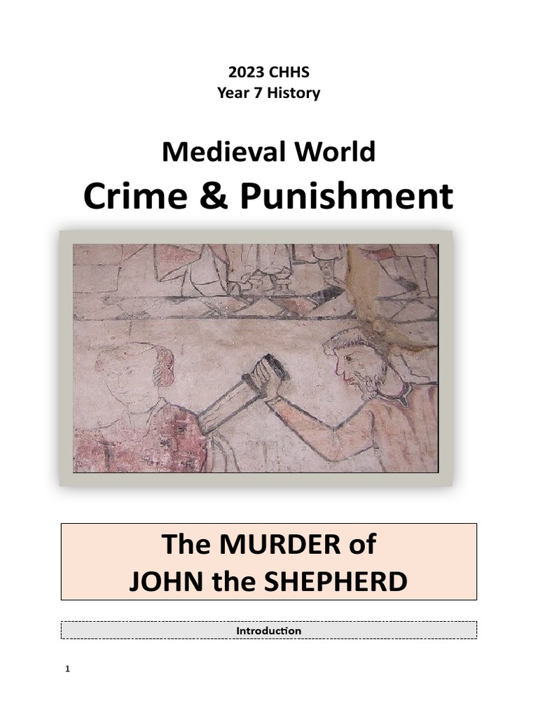 Medieval Crime: John the Shepherd's Murder | PDF | Police | Trials