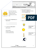 Olimpíada de Ciências Adaptada 3º Unidade 2 Ano