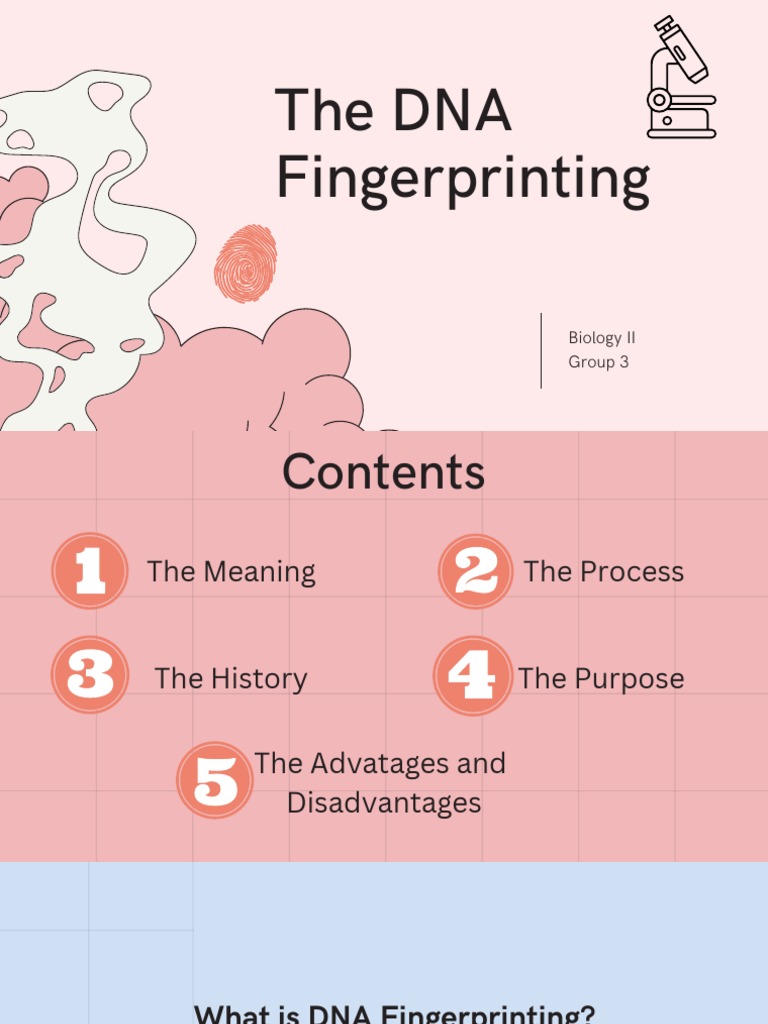 Dna Fingerprinting Project Ideas