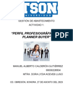 Actividad 1. Perfil Profesiográfico Del Planner Buyer