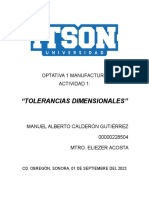 Act. 1 Tolerancias Dimensionales