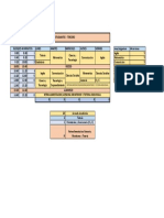 Horario Tercero