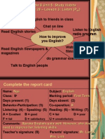 Grade 8 Unit 5: Study Habits Period 28 - Lesson 3: Listen (P)