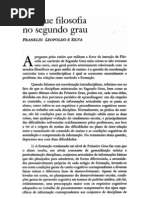 ler Franklin Leopoldo e Silva - Por Que Filosofia No Segunto Grau