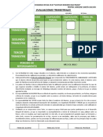 Evaluaciones Trimestrales