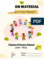 G1 - Lesson Material - What Is Your Name