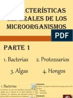 Caracteristicas Generales de Los Microorganismos