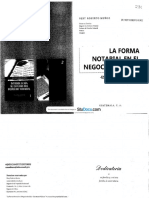 La Forma Notarial en El Negocio Juridico Nery Munoz