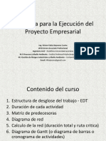 Programa para La Ejecución Del Proyecto 2022 Pregrado