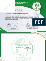 Certificado - Juan Manuel Salinas Guerra