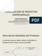 Formulacion de Proyectos Empresariales 2016