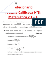 Solucionario - PRACTICA CALIFICADA N°2 - 2023-10 - A