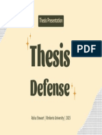 Beige Yellow Aesthetic Thesis Defense Presentation