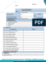 Formato Acta de Reunión