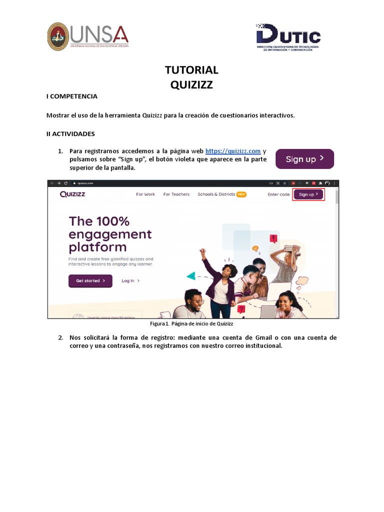 Tutorial quizizz pdf cuestionario software