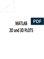 Matlab 2D and 3D PLOTS