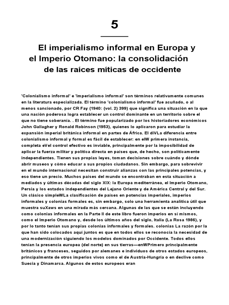 Imperialismo Informal en Europa y el Imperio Otomano | PDF | Viajes y ...