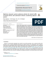 Multiclass - Dynamic System Optimum Solution For Mixed Traffic of - Human-Driven and Automated Vehicles Considering - Physical Queues