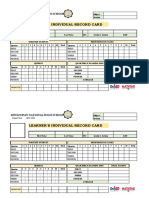 Learners Individual Record Card Excel