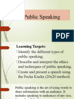 Grade 10 - Public Speaking