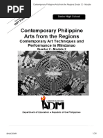 Contemporary Philippine Arts From The Regions Grade 12 - Module