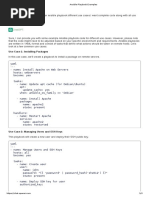 Ansible Playbook Examples