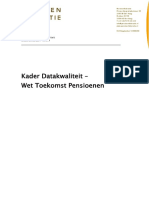 Kader Datakwaliteit - Wet Toekomst Pensioenen PDF