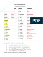 Comparative Exercise (HW)