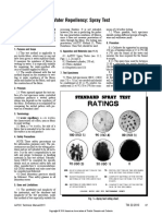 Water Repellency: Spray Test