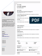Free LibreOffice CV Template Style 02