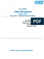 Lecture 9 - Pointer Based Queues Linked List