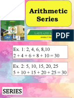 Lesson 3 Arithmetic Series