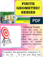 Lesson 6 Geometric Series