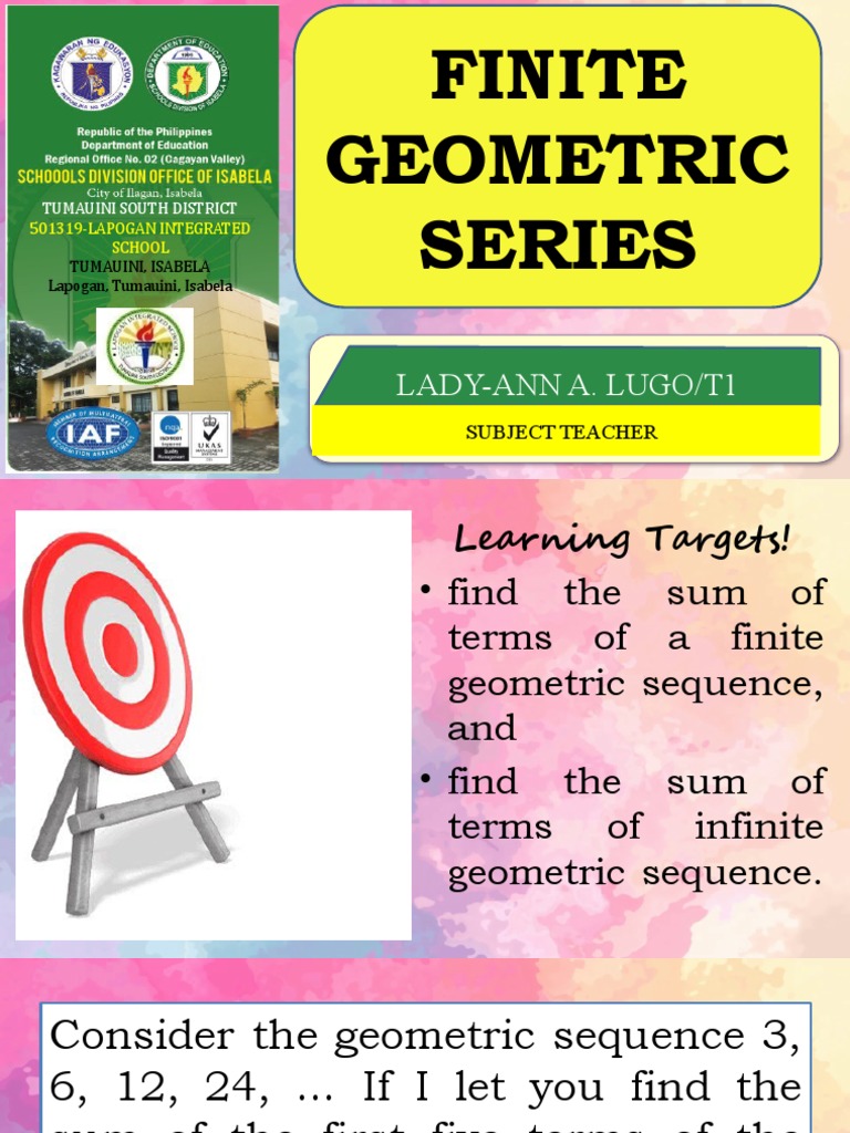 Lesson 6 geometric series pdf