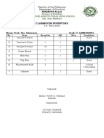 Classroom Inventory 2021-2023