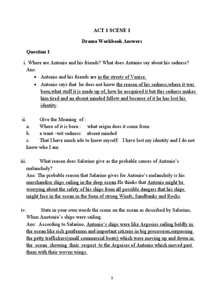 Understanding Antonio's Melancholy | PDF