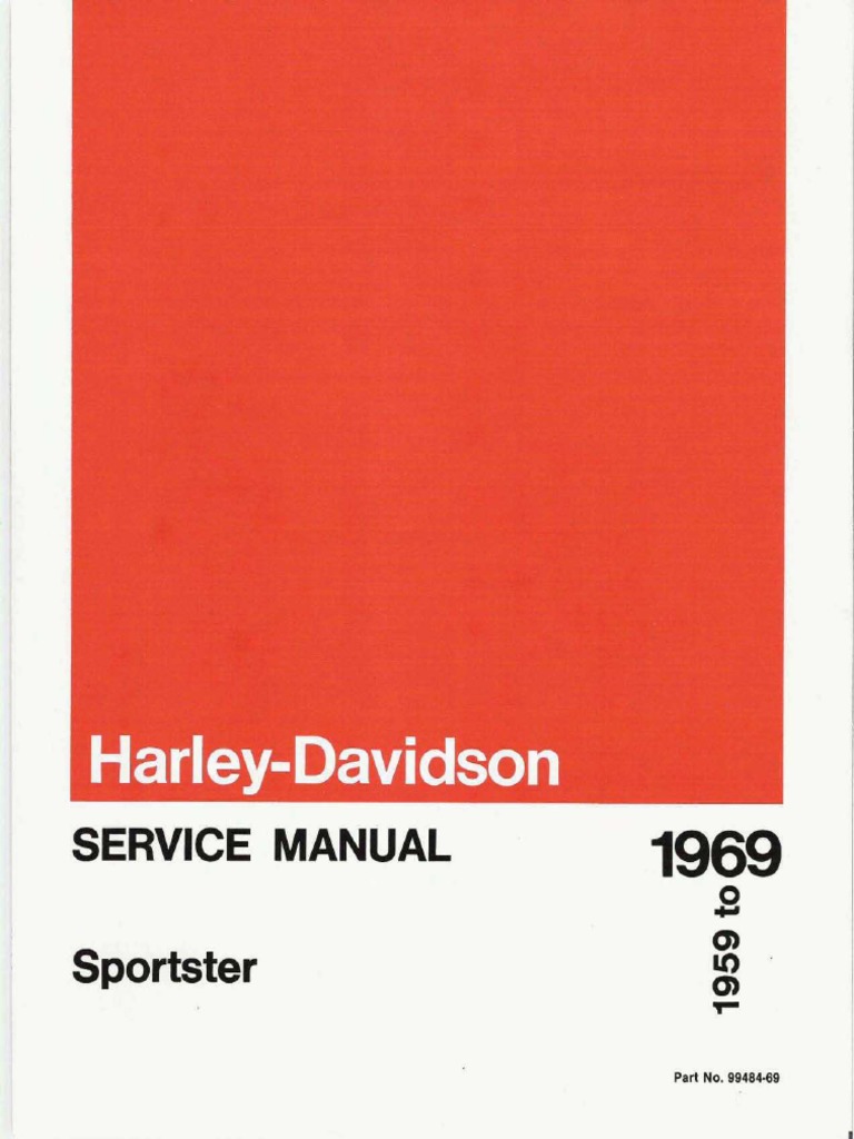 1959 1969 Harley Davidson Sportster Service Manual | PDF