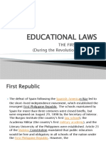 EDUCATIONAL LAWS- report summer