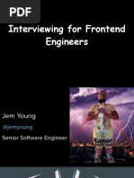 Interviewing For Frontend Engineers