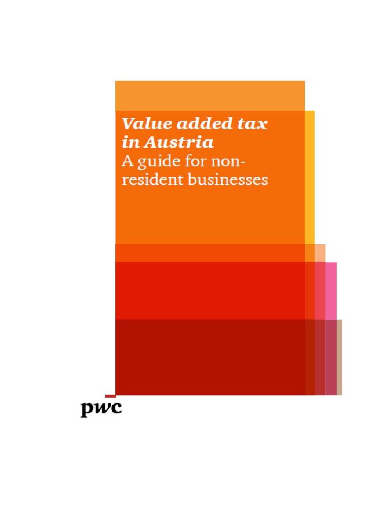 VAT-guide-englisch Österreichische USt Auf Englisch (PWC) | PDF | Value ...